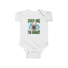Load image into Gallery viewer, 'Feed Me I'm Hungry' Shark Baby Onesie - Infant Bodysuit (IFMIH-1)
