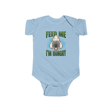 Load image into Gallery viewer, 'Feed Me I'm Hungry' Shark Baby Onesie - Infant Bodysuit (IFMIH-1)
